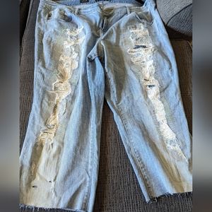 Size 28 sequin cut off jeans from torrid